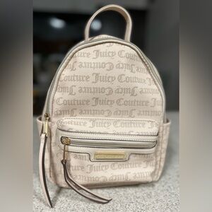 Juicy Couture Beige Monogram Backpack